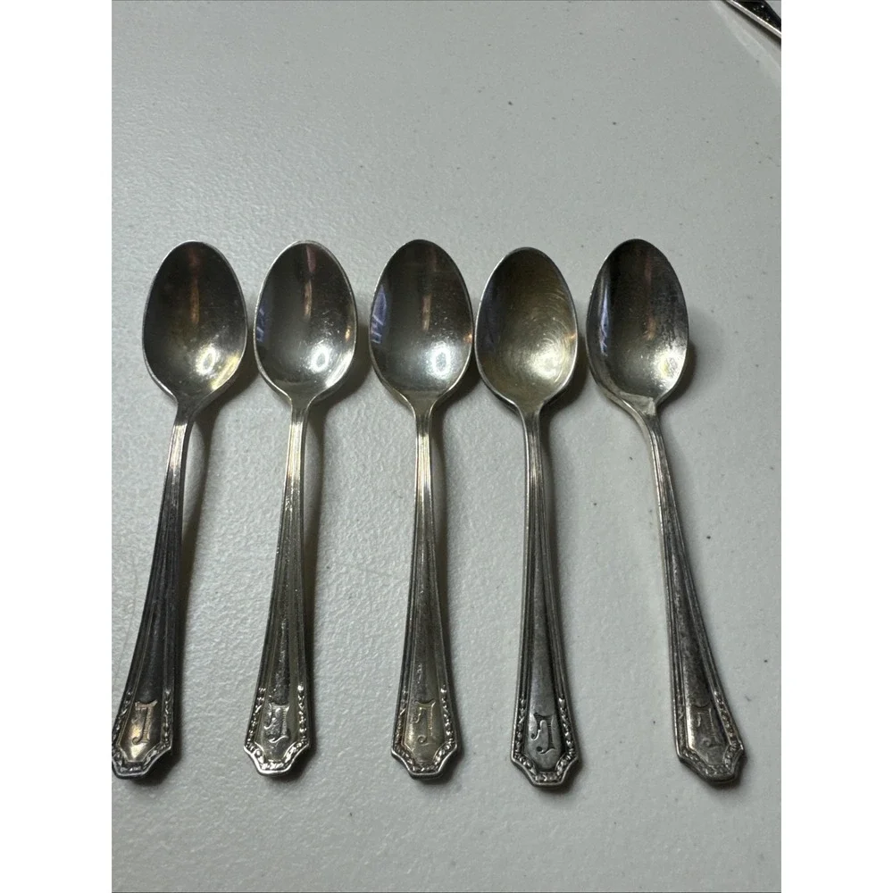 International‎ Silver INS 566 DEMITASSE Spoons  4